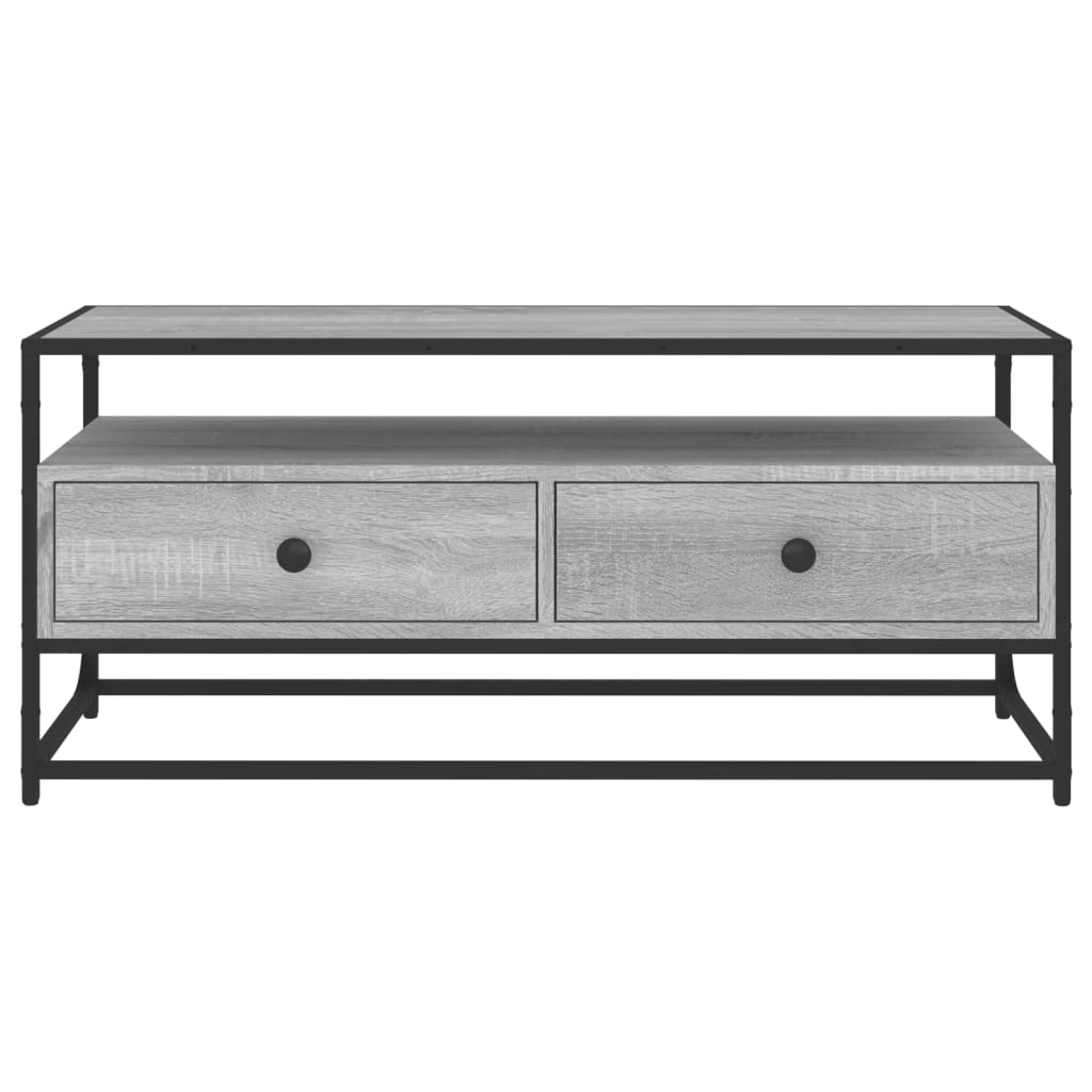 vidaXL TV Cabinet Grey Sonoma 100x35x45 cm Engineered Wood