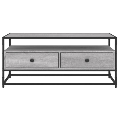 vidaXL TV Cabinet Grey Sonoma 100x35x45 cm Engineered Wood