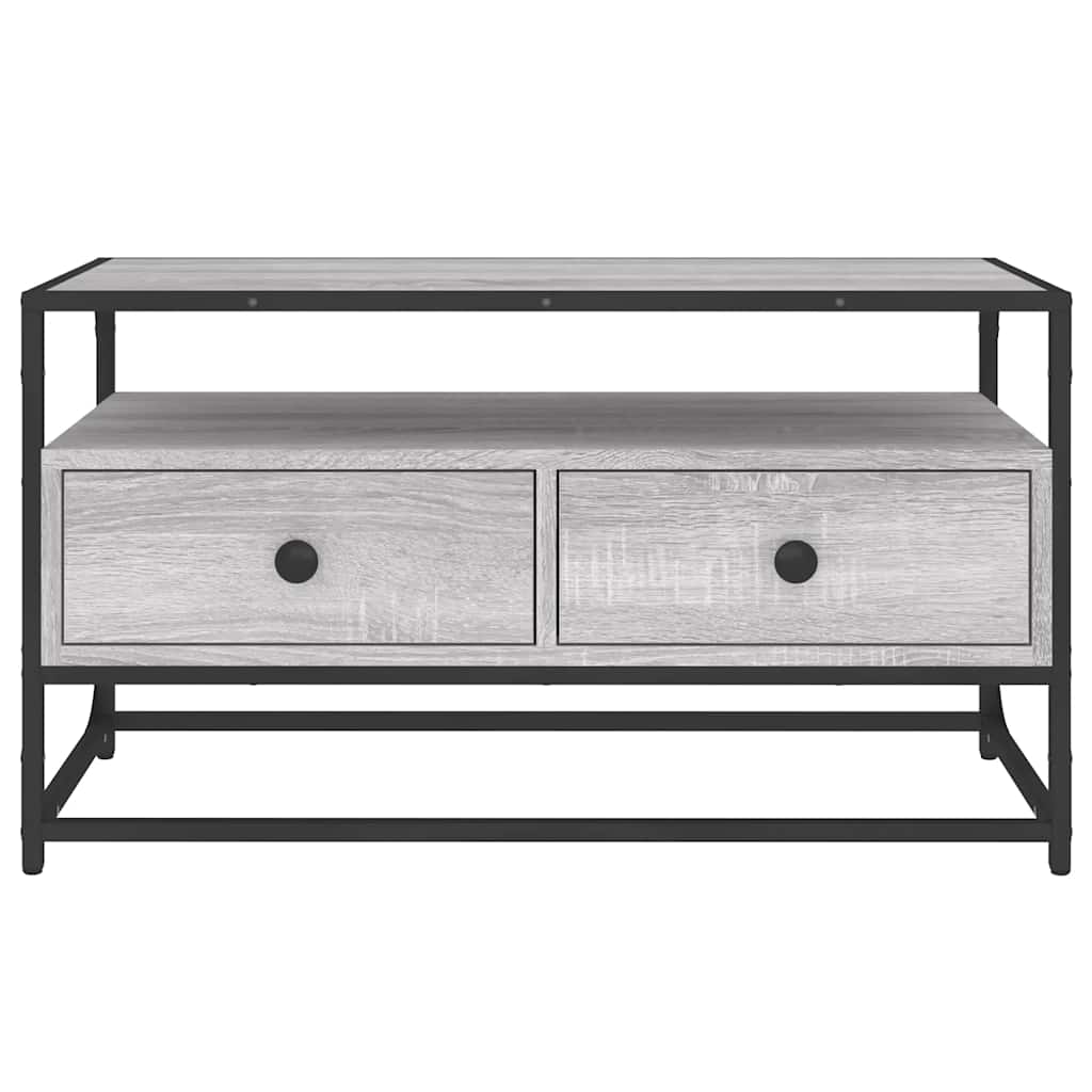 vidaXL TV Cabinet Grey Sonoma 80x35x45 cm Engineered Wood