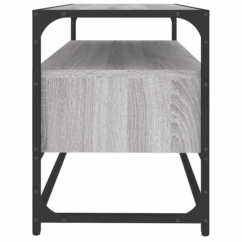 vidaXL TV Cabinet Grey Sonoma 80x35x45 cm Engineered Wood
