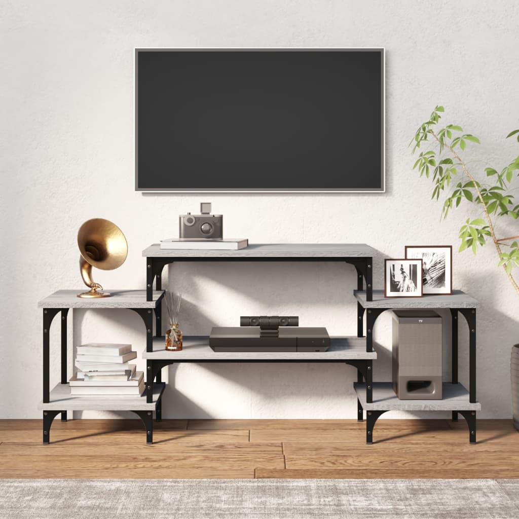 vidaXL TV Cabinet Grey Sonoma 117x35x52 cm Engineered Wood