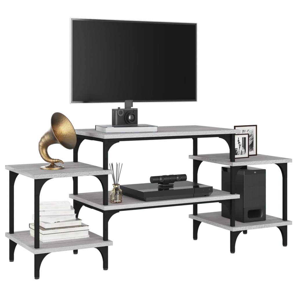 vidaXL TV Cabinet Grey Sonoma 117x35x52 cm Engineered Wood