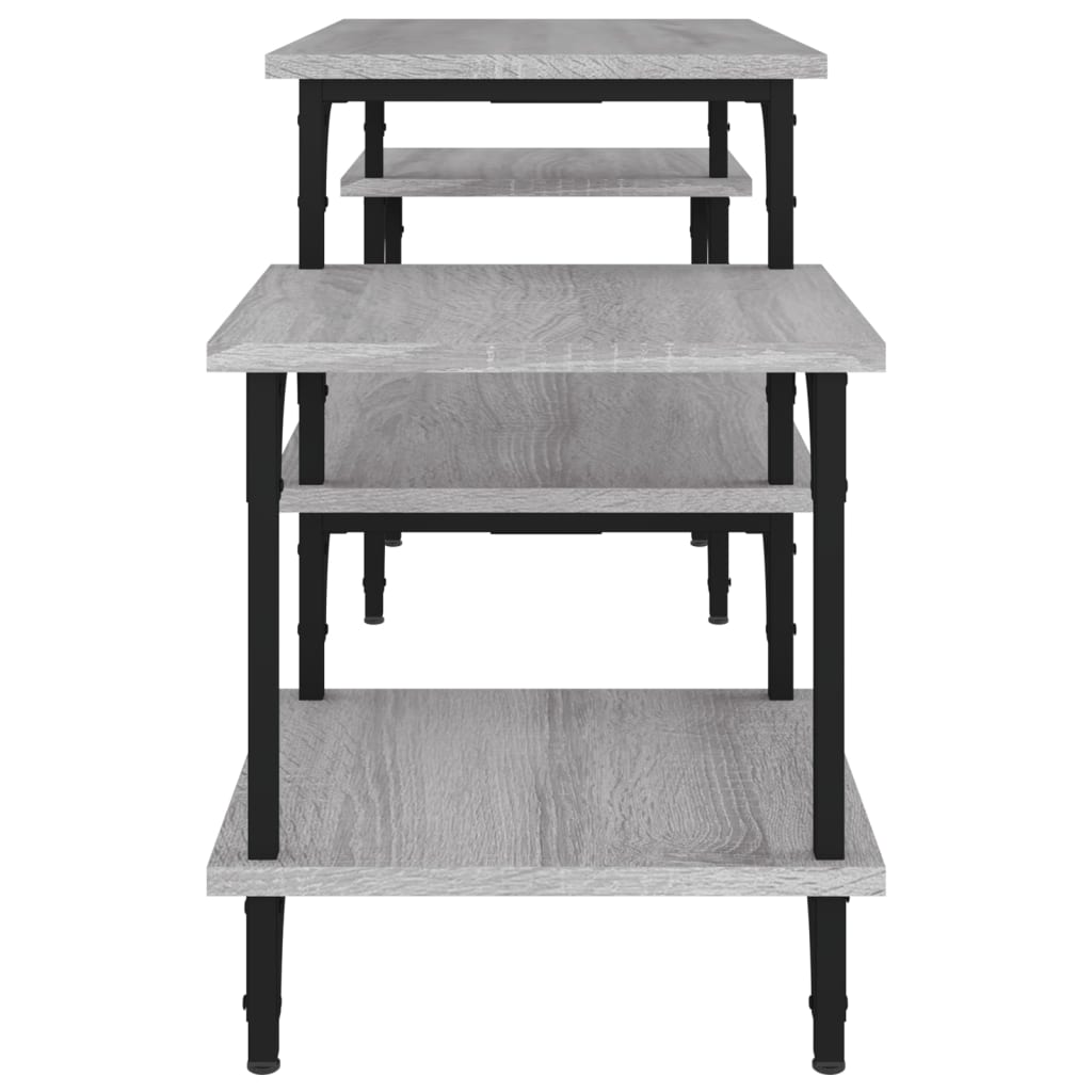 vidaXL TV Cabinet Grey Sonoma 117x35x52 cm Engineered Wood