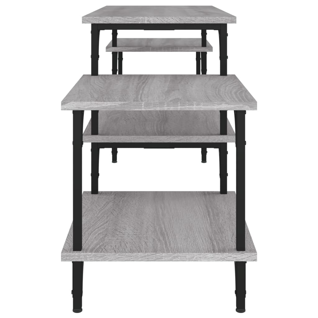 vidaXL TV Cabinet Grey Sonoma 157x35x52 cm Engineered Wood