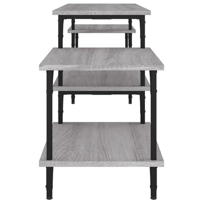 vidaXL TV Cabinet Grey Sonoma 157x35x52 cm Engineered Wood