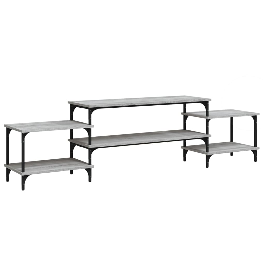 vidaXL TV Cabinet Grey Sonoma 197x35x52 cm Engineered Wood