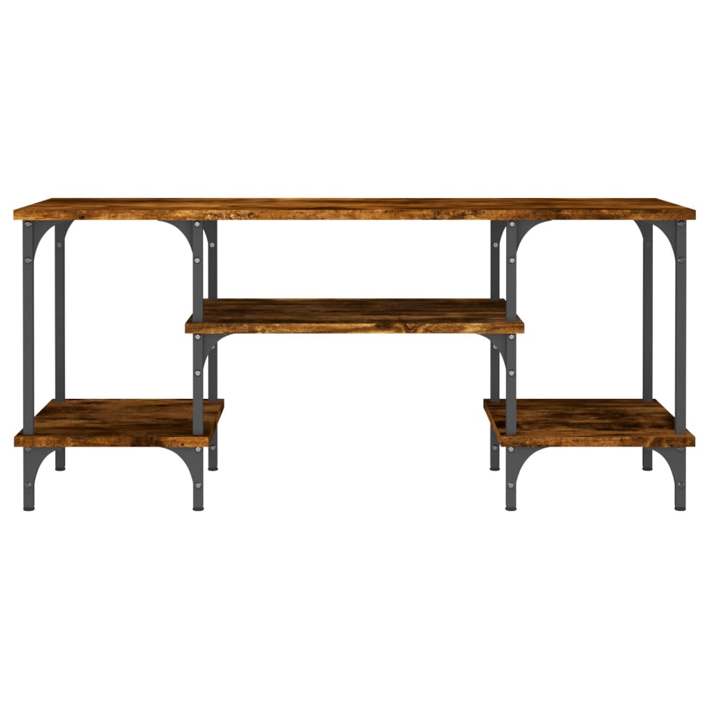 vidaXL TV Cabinet Smoked Oak 102x35x45,5 cm Engineered Wood