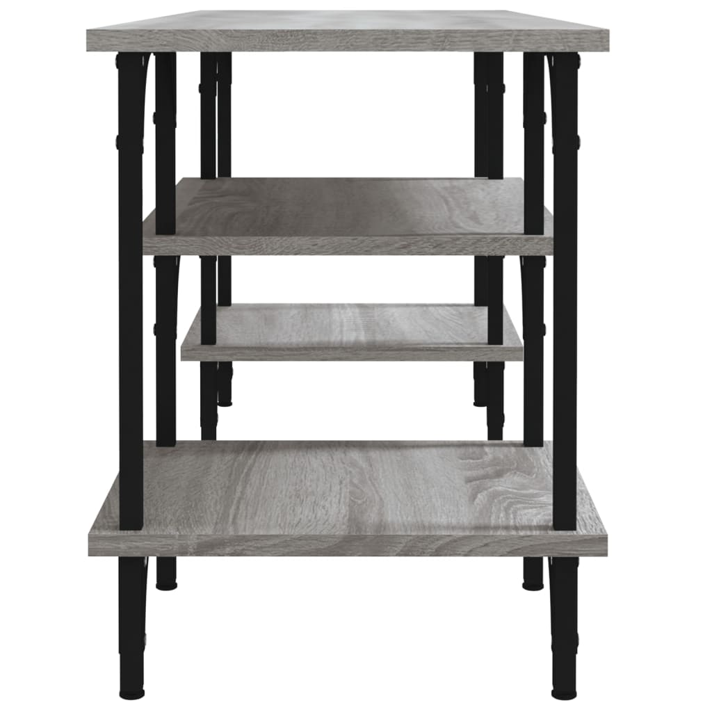 vidaXL TV Cabinet Grey Sonoma 102x35x45.5 cm Engineered Wood