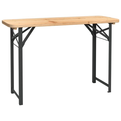 vidaXL 3 Piece Folding Beer Table Set Solid Wood Fir
