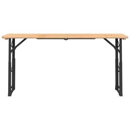 vidaXL Folding Beer Table 170x50x75/105 cm Solid Wood Fir