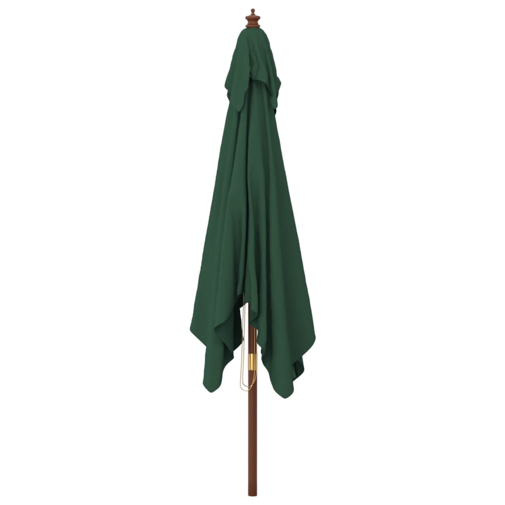 vidaXL Garden Parasol | Green | Polyester Fabric | Large