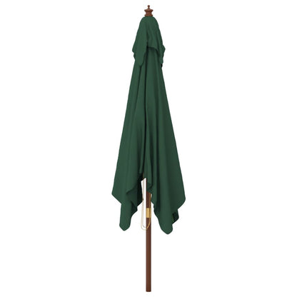 vidaXL Garden Parasol | Green | Polyester Fabric | Large