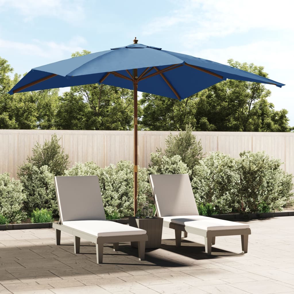 vidaXL Garden Parasol | Azure blue