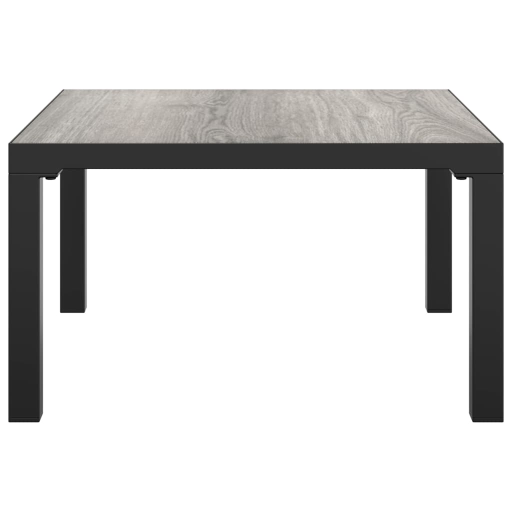 vidaXL Garden Coffee Table | Grey | DPC, powder-coated steel | Medium | Tough