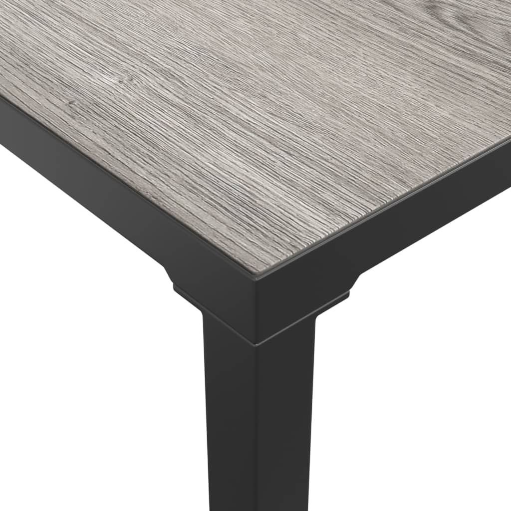 vidaXL Garden Coffee Table | Grey | DPC, powder-coated steel | Medium | Tough