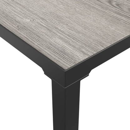 vidaXL Garden Coffee Table | Grey | DPC, powder-coated steel | Medium | Tough