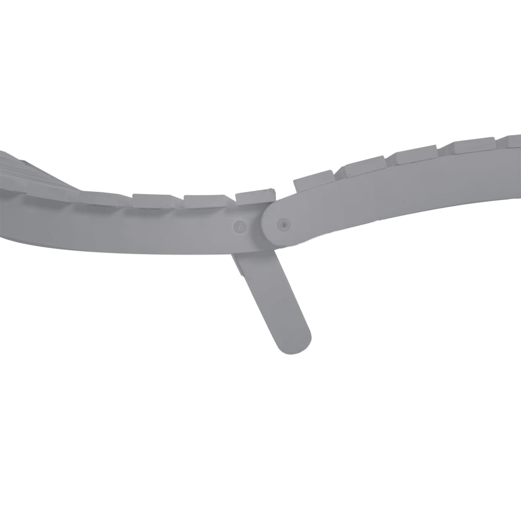 vidaXL Sun Lounger | Grey | Solid Acacia Wood | Standard | Foldable