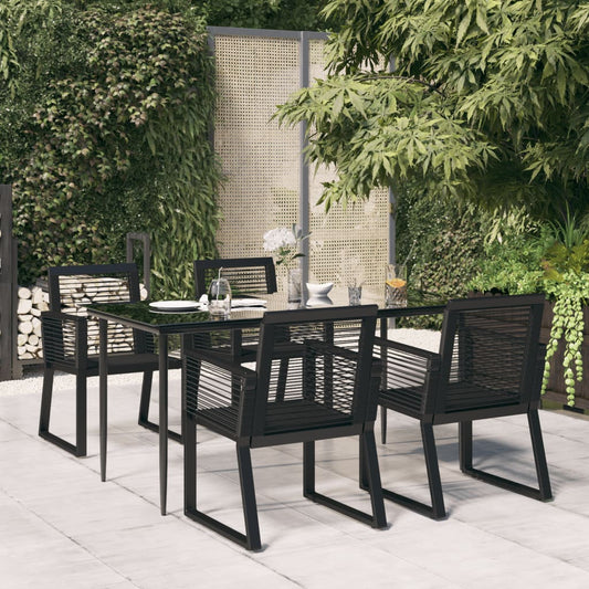vidaXL Garden Dining Set | Black