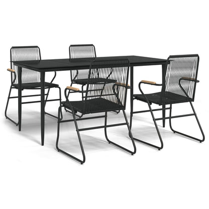 vidaXL Garden Dining Set | Black