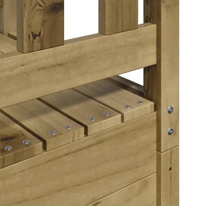 vidaXL Outdoor Play Tower Natural Solid Impregnated Pinewood