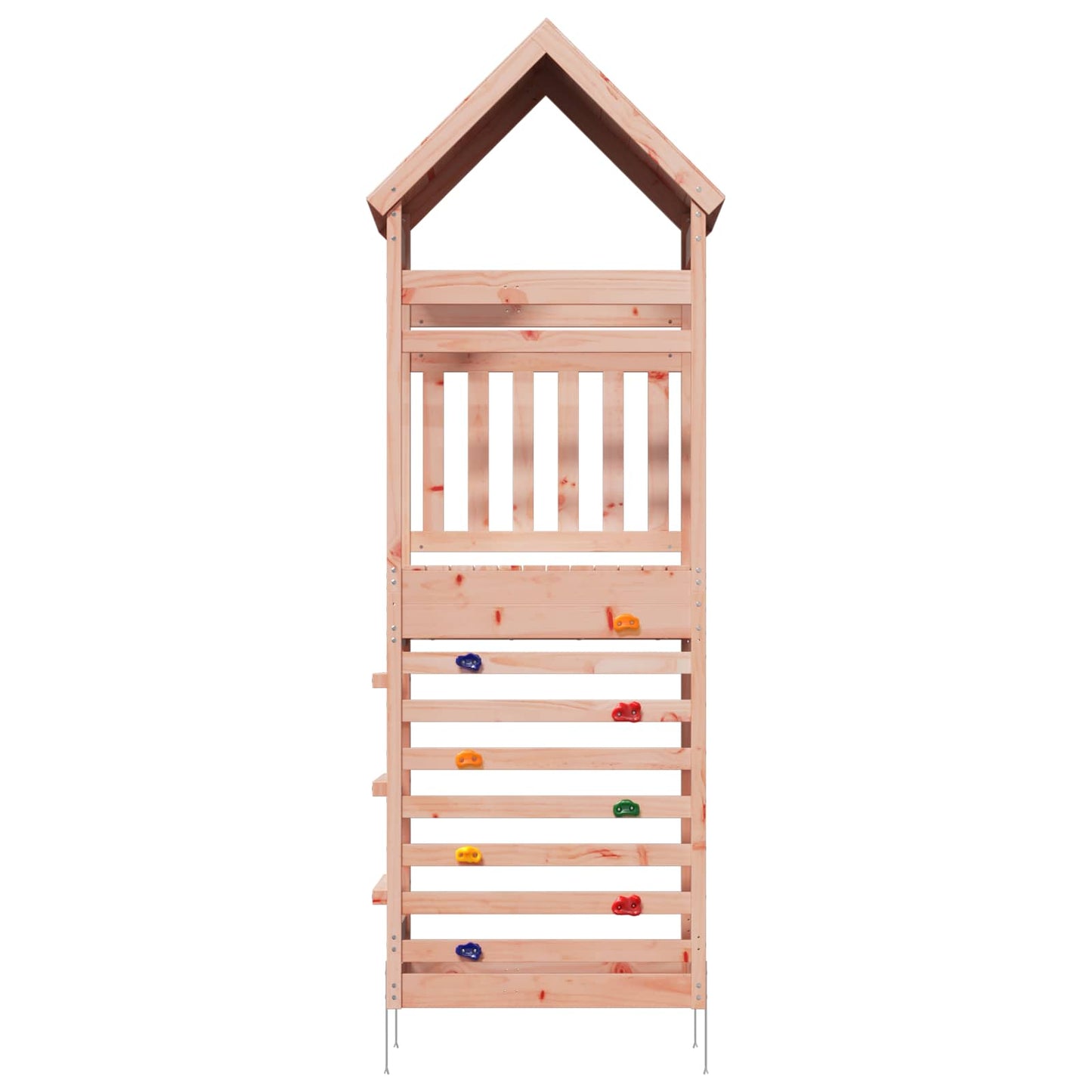 vidaXL Outdoor Play Tower Natural 53 x 85 x 264 cm Solid Douglas Wood