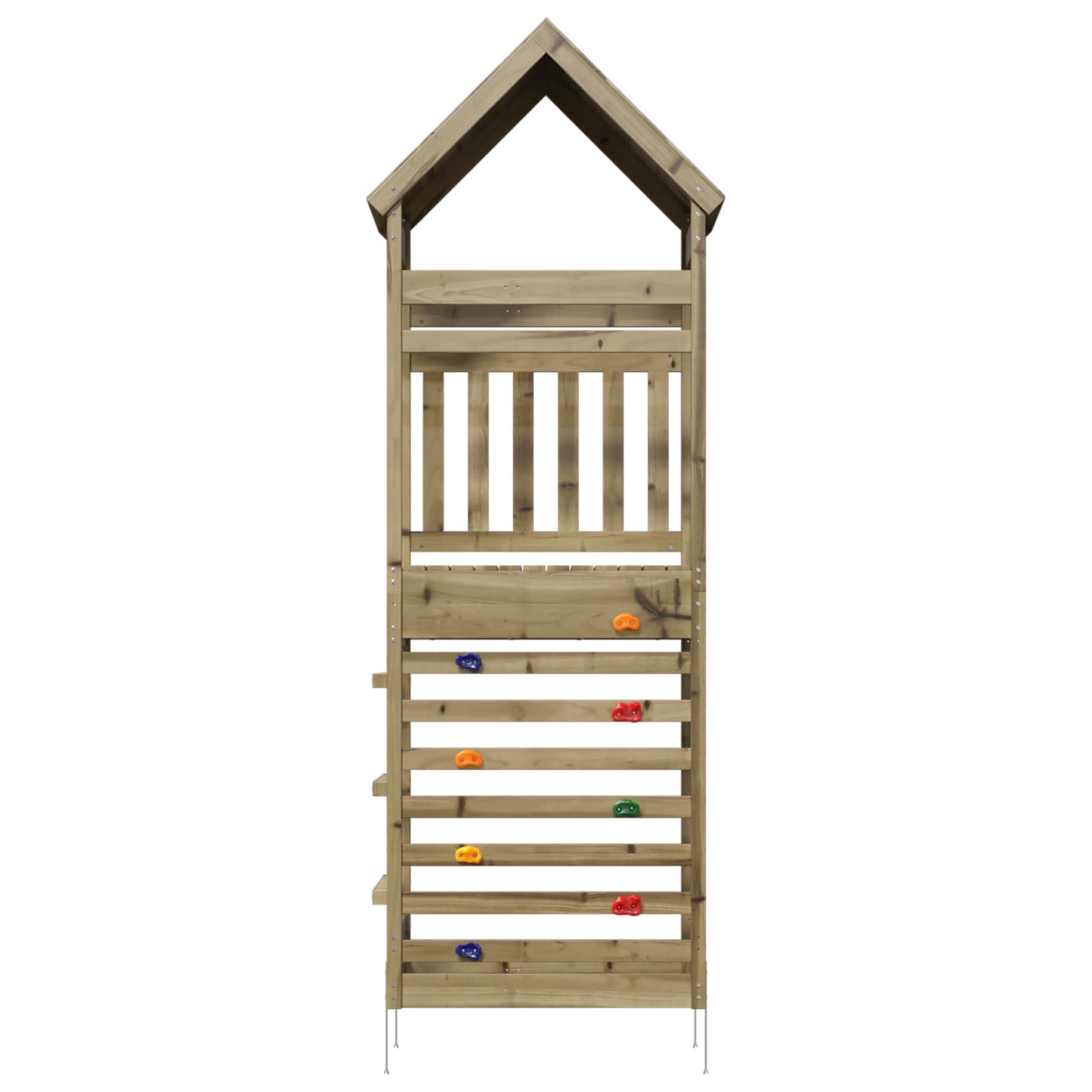 vidaXL Outdoor Play Tower Natural Solid Impregnated Pinewood