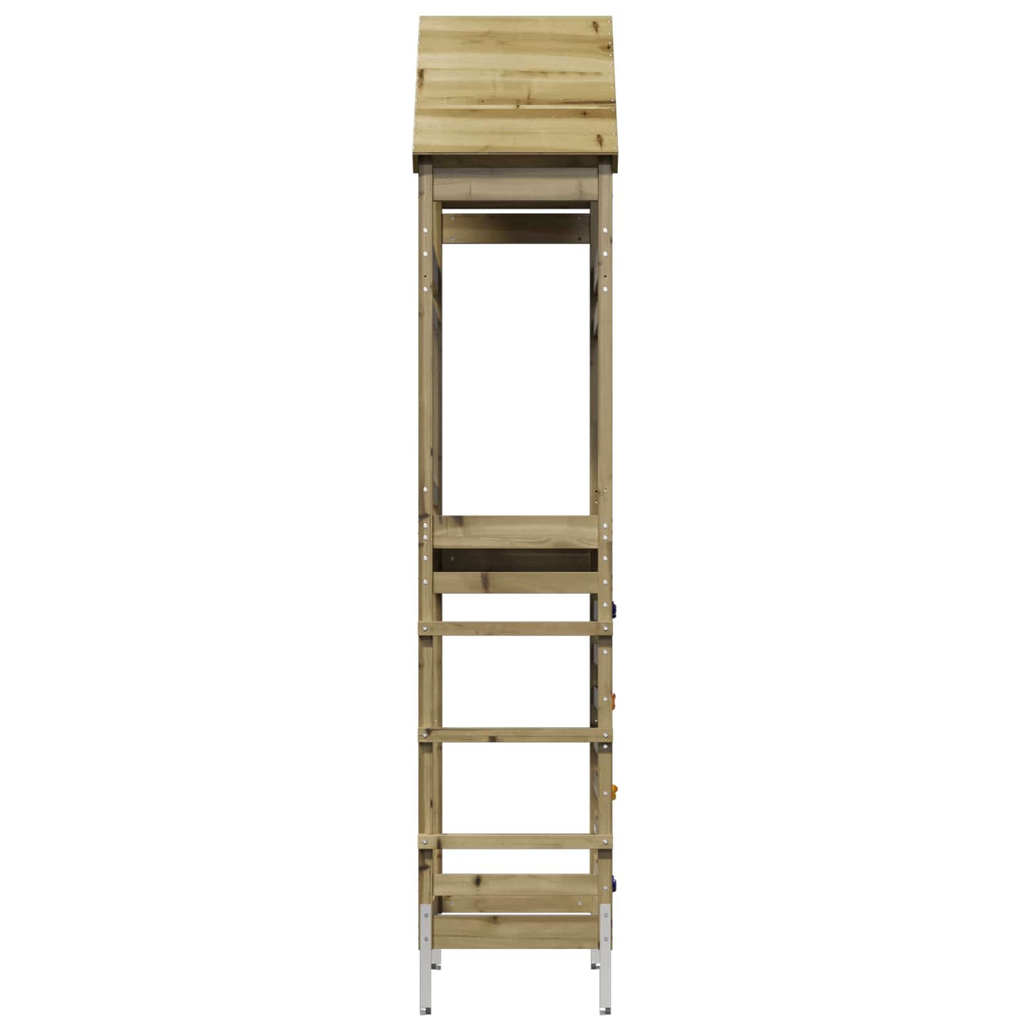 vidaXL Outdoor Play Tower Natural Solid Impregnated Pinewood