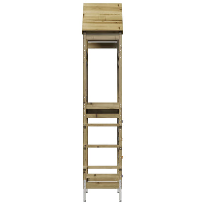 vidaXL Outdoor Play Tower Natural Solid Impregnated Pinewood