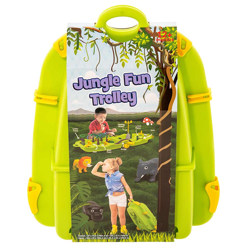 vidaXL Water Fun Trolley Jungle 51x21.5x66.5 cm Polypropylene