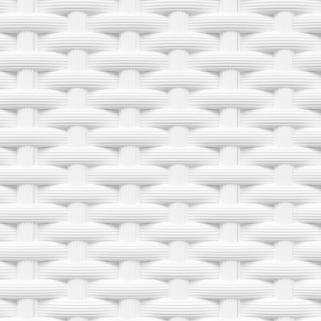 vidaXL Planters 2 pcs White 30x30x37 cm Polypropylene