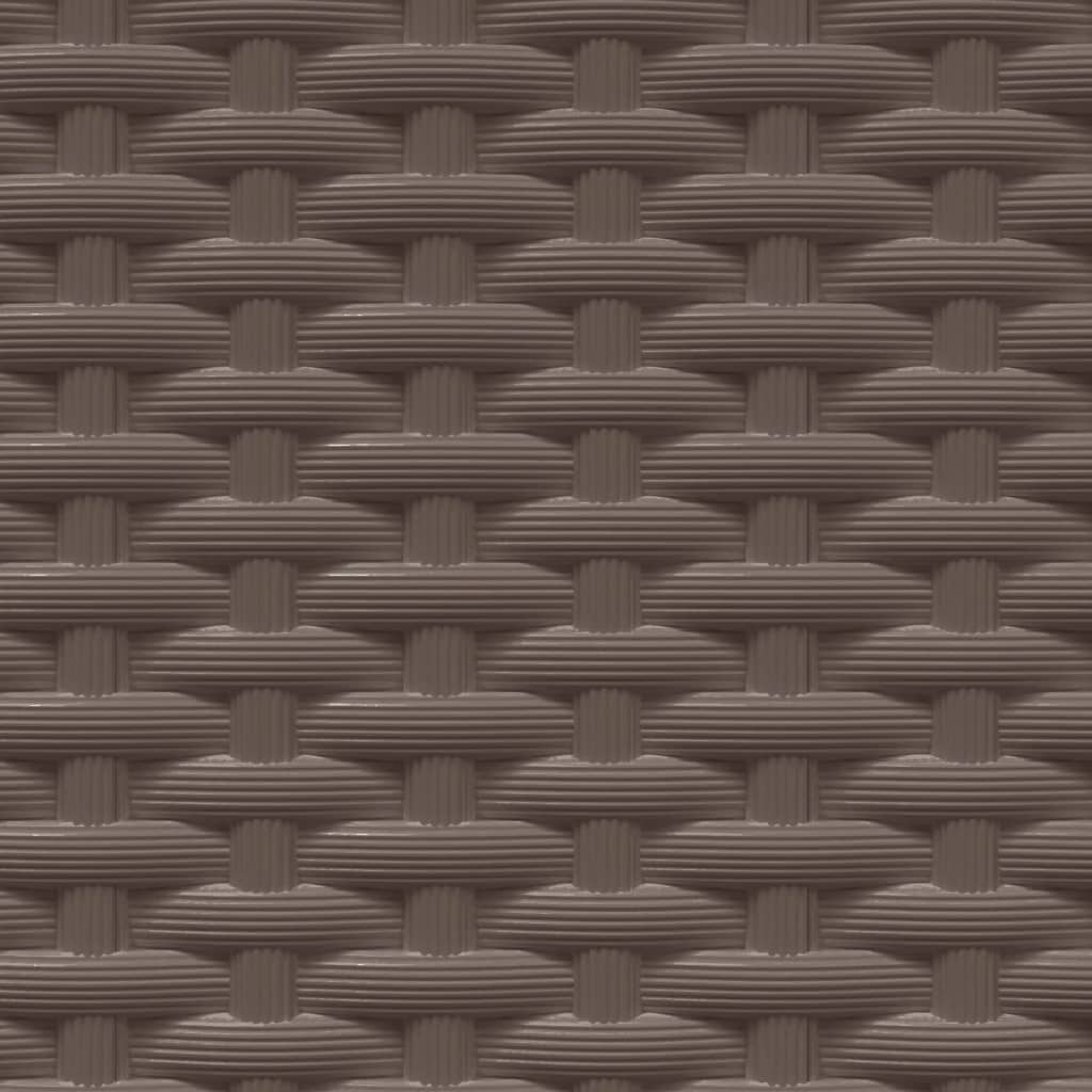 vidaXL Planters 2 pcs Brown 30x30x37 cm Polypropylene