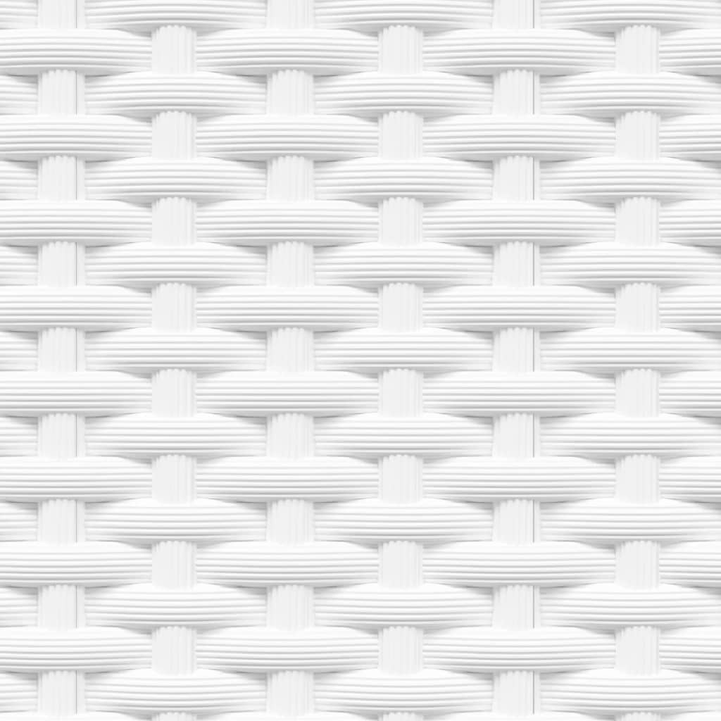 vidaXL Planters 4 pcs White 30x30x37 cm Polypropylene