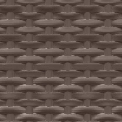vidaXL Planters 4 pcs Brown 30x30x37 cm Polypropylene