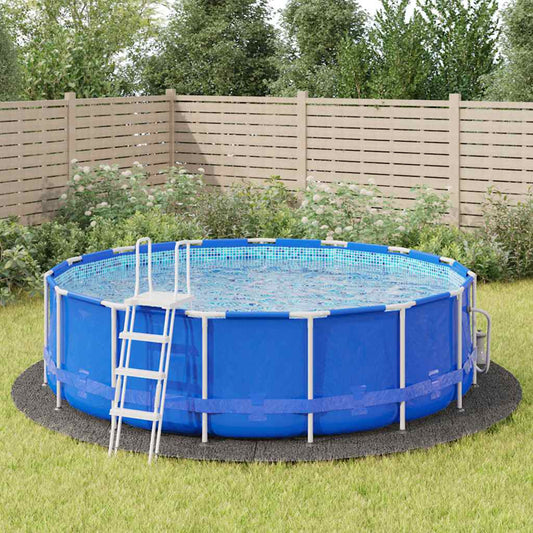 94221 vidaXL Pool Ground Cloth Light Grey Ø500 cm Polyester Geotextile