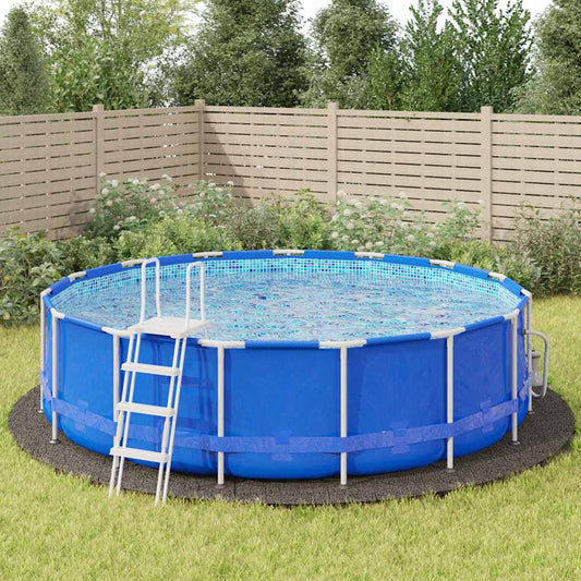 94222 vidaXL Pool Ground Cloth Light Grey Ø550 cm Polyester Geotextile