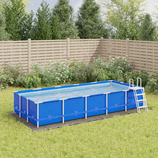 94234 vidaXL Pool Ground Cloth Light Grey 550x280 cm Polyester Geotextile