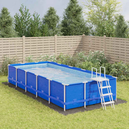 94236 vidaXL Pool Ground Cloth Light Grey 750x370 cm Polyester Geotextile