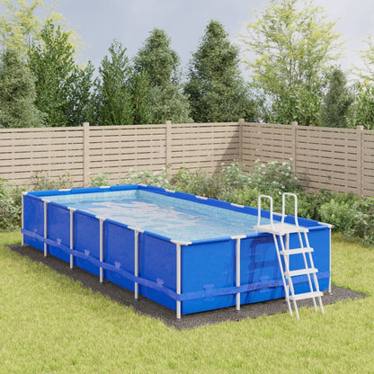 vidaXL Pool Ground Cloth Light Grey 820x420 cm Polyester Geotextile