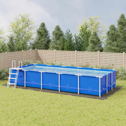 vidaXL Pool Ground Cloth Light Grey 999x500 cm Polyester Geotextile