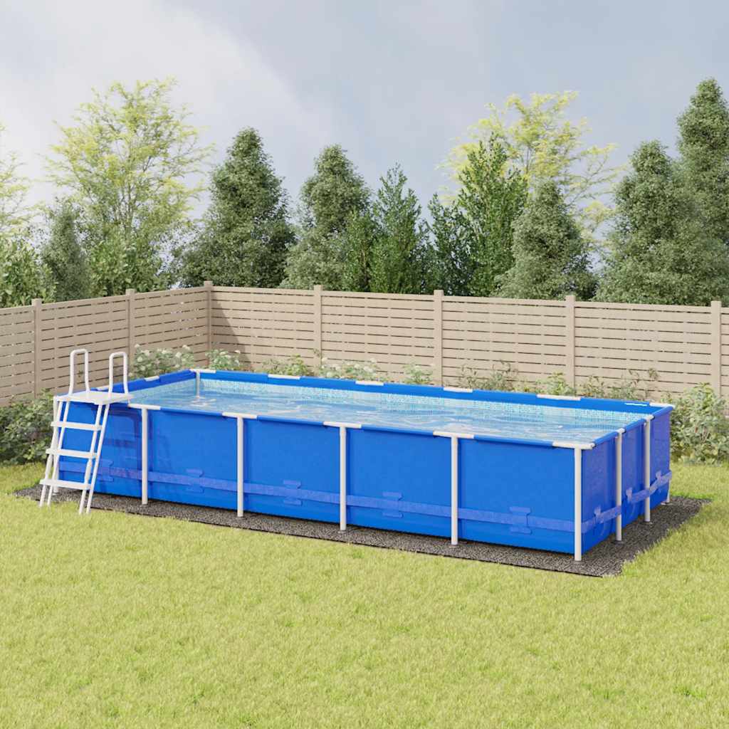 94238 vidaXL Pool Ground Cloth Light Grey 999x500 cm Polyester Geotextile