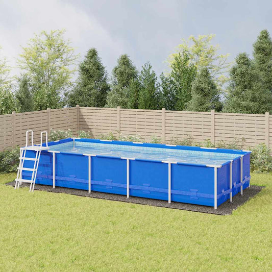 94238 vidaXL Pool Ground Cloth Light Grey 999x500 cm Polyester Geotextile