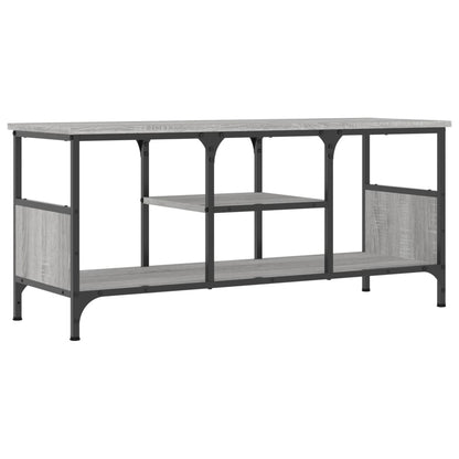 vidaXL TV Cabinet Grey Sonoma 100x35x45 cm Engineered Wood&Iron