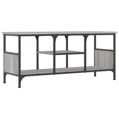 vidaXL TV Cabinet Grey Sonoma 100x35x45 cm Engineered Wood&Iron