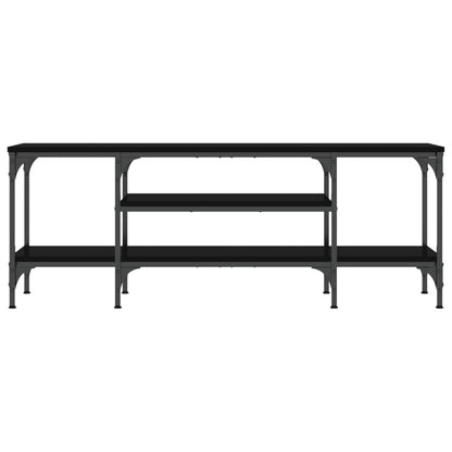 vidaXL TV Cabinet Black 121x35x45 cm Engineered Wood&Iron