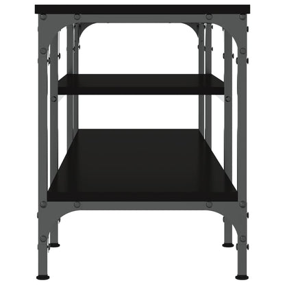 vidaXL TV Cabinet Black 121x35x45 cm Engineered Wood&Iron