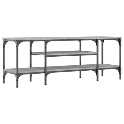 vidaXL TV Cabinet Grey Sonoma 121x35x45 cm Engineered Wood&Iron