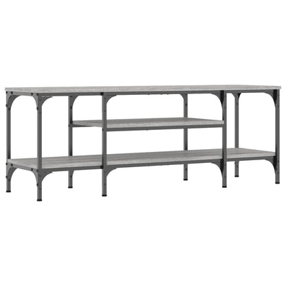 vidaXL TV Cabinet Grey Sonoma 121x35x45 cm Engineered Wood&Iron
