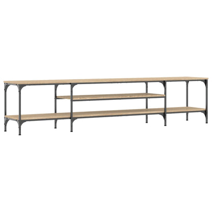 vidaXL TV Cabinet Sonoma Oak 201x35x45 cm Engineered Wood&Iron