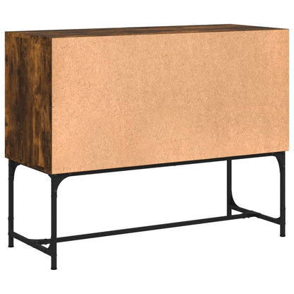 vidaXL Sideboard Smoked Oak 100x40x79.5 cm Engineered Wood