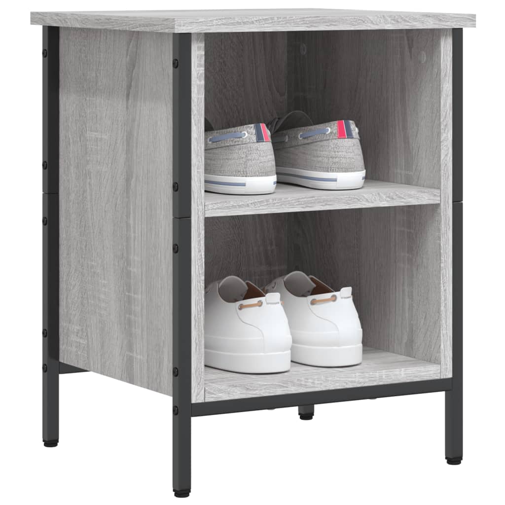 vidaXL Shoe Cabinet Grey Sonoma Holds multiple pairs of shoes